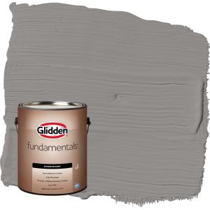 Glidden Fundamentals Antique Silver / Grey Satin Exterior Paint, 1 Gallon