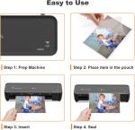 Bonsaii A4 Thermal Laminating Pouches 9" x 11.5", 3 Mil Thick, 100 Pack