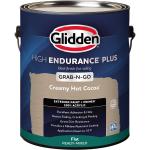 Glidden HEP Grab-N-Go Creamy Hot Cocoa / Tan, Flat Exterior Paint with Primer, 1 Gallon