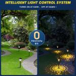 10 Pack Solar Lights for Outside Pathway Walkway Driveway Garden Yard Solar Powered Lights Outdoor Waterproof. (Black, Cool White)