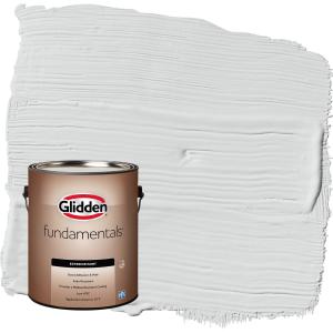 Glidden Fundamentals Thin Ice / Gray Flat Exterior Paint, 1 Gallon