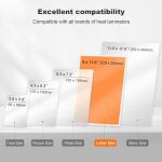 Bonsaii A4 Thermal Laminating Pouches 9" x 11.5", 3 Mil Thick, 100 Pack