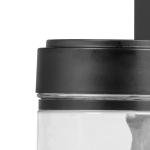 Mainstays 6" Outdoor Black Integrated LED Wall Light, Glass Shade, 110° Beam Angle, 140° Beam Spread