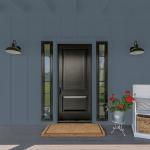 Glidden Fundamentals Goblin / Gray Flat Exterior Paint, 1 Gallon