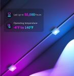 Govee 100ft RGBIC Permanent Outdoor Lights with 72 Lights, White version