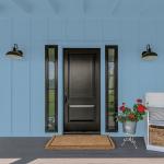 Glidden Fundamentals American Anthem / Blue Flat Exterior Paint, 1 Gallon