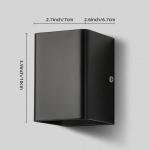 DONGPAI Modern LED Wall Sconce Lights Up Down Wall Mount Light 5W Hallway Wall Lighting for Living Room Bedroom Hallway Corridor, RGB, 2 Pack