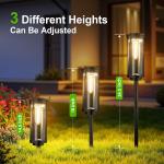 COCOBELA Bright Solar Pathway Lights Outdoor, 8 Pack Solar Powered Garden Lights Waterproof IP65, Auto On/Off Outdoor Light for Lawn Patio Walkway Driveway Decor Landscape Lighting