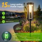 COCOBELA Bright Solar Pathway Lights Outdoor, 8 Pack Solar Powered Garden Lights Waterproof IP65, Auto On/Off Outdoor Light for Lawn Patio Walkway Driveway Decor Landscape Lighting