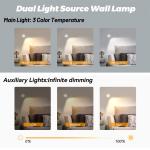 GUPUP White Spot Lights ,Mini Accent Dimmable Picture Lights with 3 Lighting Modes ,USB Plug-in Induction Light for Wall Picture Artworking Portrait White (2 Pack)