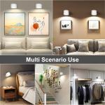 BN-LINK Wall Lights, 360°Adjustable Wall Lamp with 3 Color Modes 3 Brightness Levels, Wall Mounted Lamp for Bedroom Reading Bedside, White