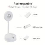 GUPUP White Spot Lights ,Mini Accent Dimmable Picture Lights with 3 Lighting Modes ,USB Plug-in Induction Light for Wall Picture Artworking Portrait White (2 Pack)