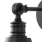 Better Homes and Gardens 6" Craftsman Dimmable 1-Light Black Wall Sconce, Suitable for Living Rooms, Dining Rooms, Bedrooms