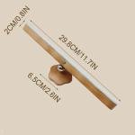 Wall Lights for Bedroom Battery Operated Wall Sconce Lamp Vanity Light Magnetic Wooden Wireless Rechargeable Wall Lights,Rotating Multi-purpose Night Light Movable Light Detachable Cabinet Light