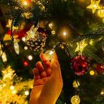 GooingTop Solar String Lights,30 FT 60LED Crystal Globe Outside Waterproof Solar Fairy Twinkle Lights for Garden Yard Pathway Patio Tree Landscape Decor,Yellow