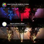 Monster Smart Outdoor Spotlight for Landscape Lighting with RGB & IC Flow, for Christmas, Halloween, Party, Gameday and More, 12V Adapter, 2-Pack