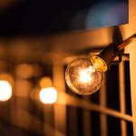 (2 pack) Better Homes & Gardens 20-Count G40 Clear Glass Globe Outdoor Patio String Lights