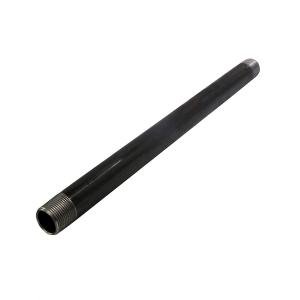 Supply Giant 1272PBLK Black Steel Pipe, Schedule 40 Threaded Fitting, 1/2 In. x 72 In.