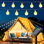 Solar String Lights, Outdoor String Light 100 LED 72ft 8 Lighting Modes Waterproof Solar Powered Patio Solar Light for Garden Yard Porch Wedding Party Decor (Warm White)