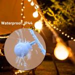 Solar String Lights, Outdoor String Light 100 LED 72ft 8 Lighting Modes Waterproof Solar Powered Patio Solar Light for Garden Yard Porch Wedding Party Decor (Warm White)