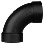 Charlotte Pipe ABS 90 Degree Elbow Plumbing Fitting - Durable ABS - 4" Hub x 4" D Hub