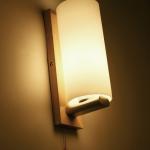 Modern Glass and Wood Wall Lamp with Pull Switch, Elegant Sconce Light for Hallway, Living Room, or Bedroom Decor