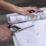 EasyLiner Brand Contact Paper Adhesive Shelf Liner, Gray Marble, 20 in. x 15 ft. Roll