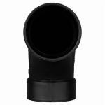 Charlotte Pipe ABS 90 Degree Elbow Plumbing Fitting - Durable ABS - 4" Hub x 4" D Hub