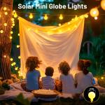 Solar String Lights, Outdoor String Light 100 LED 72ft 8 Lighting Modes Waterproof Solar Powered Patio Solar Light for Garden Yard Porch Wedding Party Decor (Warm White)