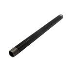 Supply Giant 3848PBLK Black Steel Pipe, Schedule 40 Threaded Fitting, 3/8 In. x 48 In.