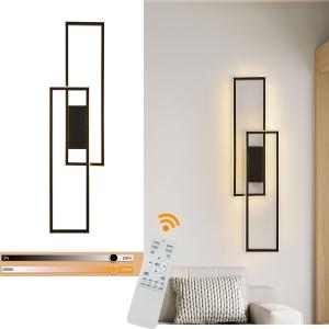 LED Wall Lights Modern Acrylic Metal Wall Lighting Fixtures with Remote Control