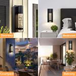 Rottogoon LED Wall Sconce Modern Porch Dimmable Light Fixture for Living Room Garage Stairway