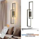 LED Wall Lights Modern Acrylic Metal Wall Lighting Fixtures with Remote Control