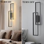 LED Wall Lights Modern Acrylic Metal Wall Lighting Fixtures with Remote Control