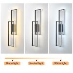 LED Wall Lights Modern Acrylic Metal Wall Lighting Fixtures with Remote Control