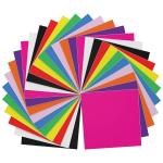 Kassa Permanent Adhesive Vinyl: 10 Colors (60 Sheets, 12” x 12”), Includes Squeegee for Easy Application, Compatible with Cricut, Silhouette & All Cutting Machines