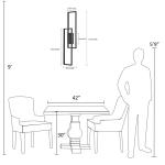 LED Wall Lights Modern Acrylic Metal Wall Lighting Fixtures with Remote Control