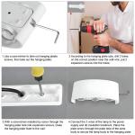 HIBIBUD Modern LED Wall Sconce 3000K/6000K Up Down Wall Lamp Wall Mounted Lighting Fixture for Hallway Stair Living Room Bedroom Decor,IP65 Waterproof