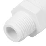 LOLIPPYY 6-Pack PVC Pipe Fittings with Male Thread and Socket, Connectors for Home and Industrial Plumbing Systems