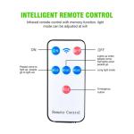 2 Pack Solar Street Light, 1000W LED Solar Lights Outdoor Street PIR Motion Sensor Outdoor Garden Wall Lamp, Dusk to Dawn Wall Spotlight with 3 Lighting Modes & Remote Control