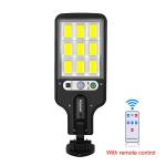 2 Pack Solar Street Light, 1000W LED Solar Lights Outdoor Street PIR Motion Sensor Outdoor Garden Wall Lamp, Dusk to Dawn Wall Spotlight with 3 Lighting Modes & Remote Control