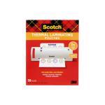 Scotch Thermal Laminating Pouches, 8.9 in. x 11.4 in., 3 Mil, 50 Pouches