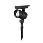Mainstays Solar Powered Black LED Landscape Spot Light, 60 Lumens