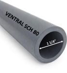 VENTRAL Schedule 80 PVC Pipe 1 1/4 Inch (1.66 OD), Grey, Cut Lengths for Industrial, Plumbing, Chemical, High-pressure