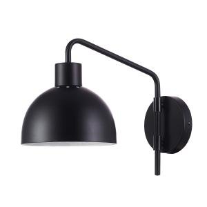 Better Homes & Gardens Matte Black 1-Light Indoor Wall Sconce, LED Bulb Included, No Battery