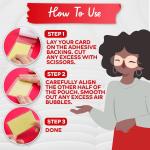 XFasten Business Card Laminating Pouches, 4" x 3", Pack of 25, Clear Glossy