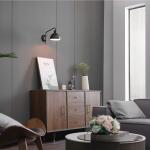 Better Homes & Gardens Matte Black 1-Light Indoor Wall Sconce, LED Bulb Included, No Battery