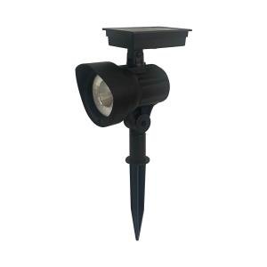 Mainstays Solar Powered Black LED Landscape Spot Light, 30 Lumens
