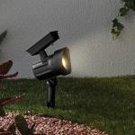 Mainstays Solar Powered Black LED Landscape Spot Light, 30 Lumens