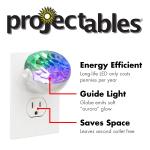 Motion Projectables Northern Lights LED Night Light, Plug-in, Aurora Borealis, Galaxy, 30404, 7.16 in, 5.42 in